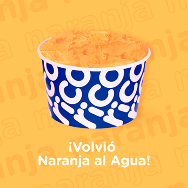 Pote de medio kilo sabor naranja